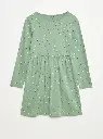 Robe en coton à motif - Vert
