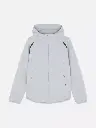 Veste à capuche zippée Gris