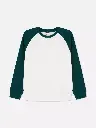 Sweat-shirt color block vert
