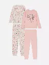 Lot de 2 pyjamas à motif western Rose