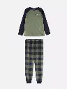 Pyjama confortable à carreaux VERT