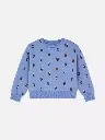 Sweat-shirt imprimé bleu