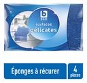 BONI éponges à récurer bleu 4pc